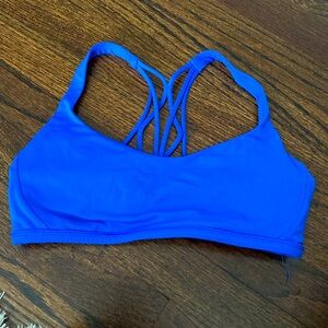 lululemon free to be bra, cobalt blue, size 6